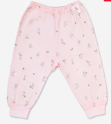 Quần dài sơ sinh Miomio in hình mèo mây hồng